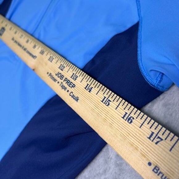 Title Nine 1/2 Zip Pullover Womens Small Colorblock Running Shirt Secret Pockets - Picture 4 of 10